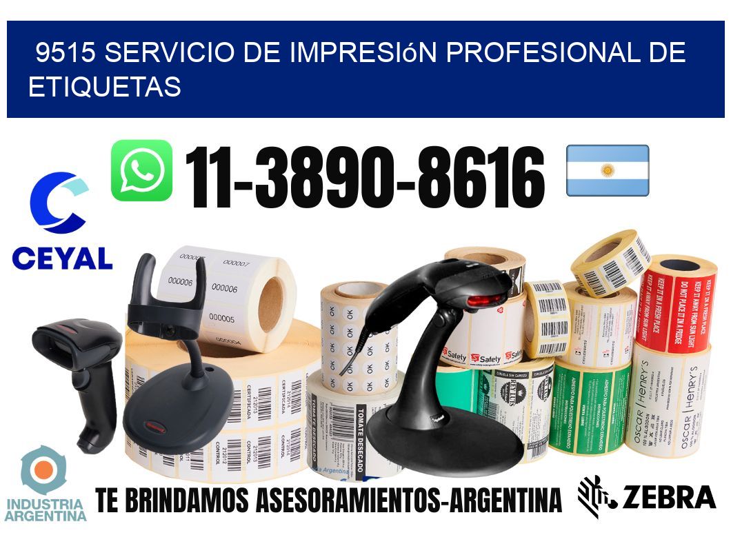 9515 Servicio de impresión profesional de etiquetas