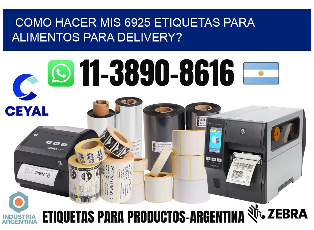 como hacer mis 6925 etiquetas para alimentos para delivery?