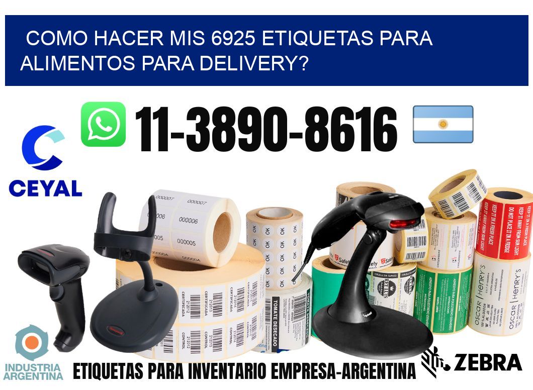 como hacer mis 6925 etiquetas para alimentos para delivery?