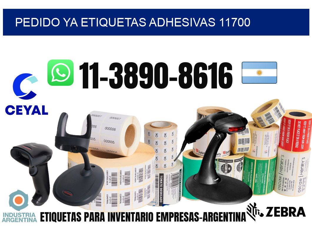 pedido ya etiquetas adhesivas 11700
