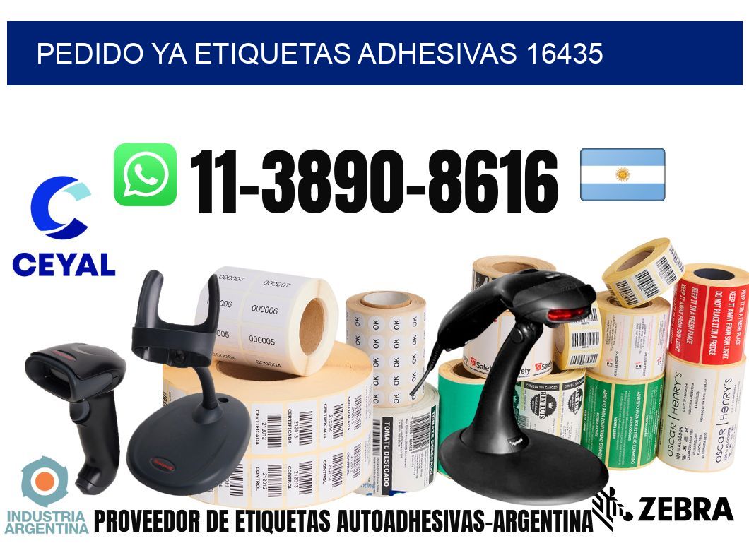 pedido ya etiquetas adhesivas 16435