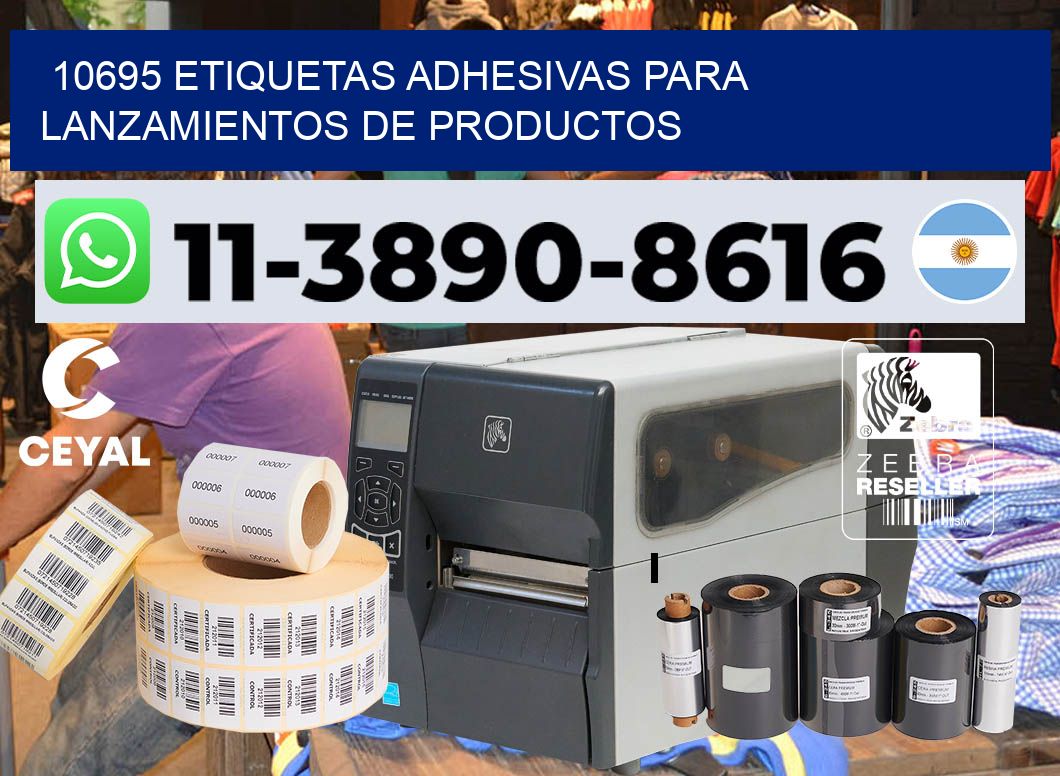 10695 Etiquetas adhesivas para lanzamientos de productos