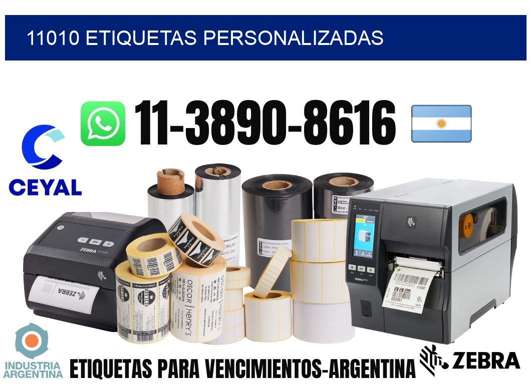 11010 etiquetas personalizadas