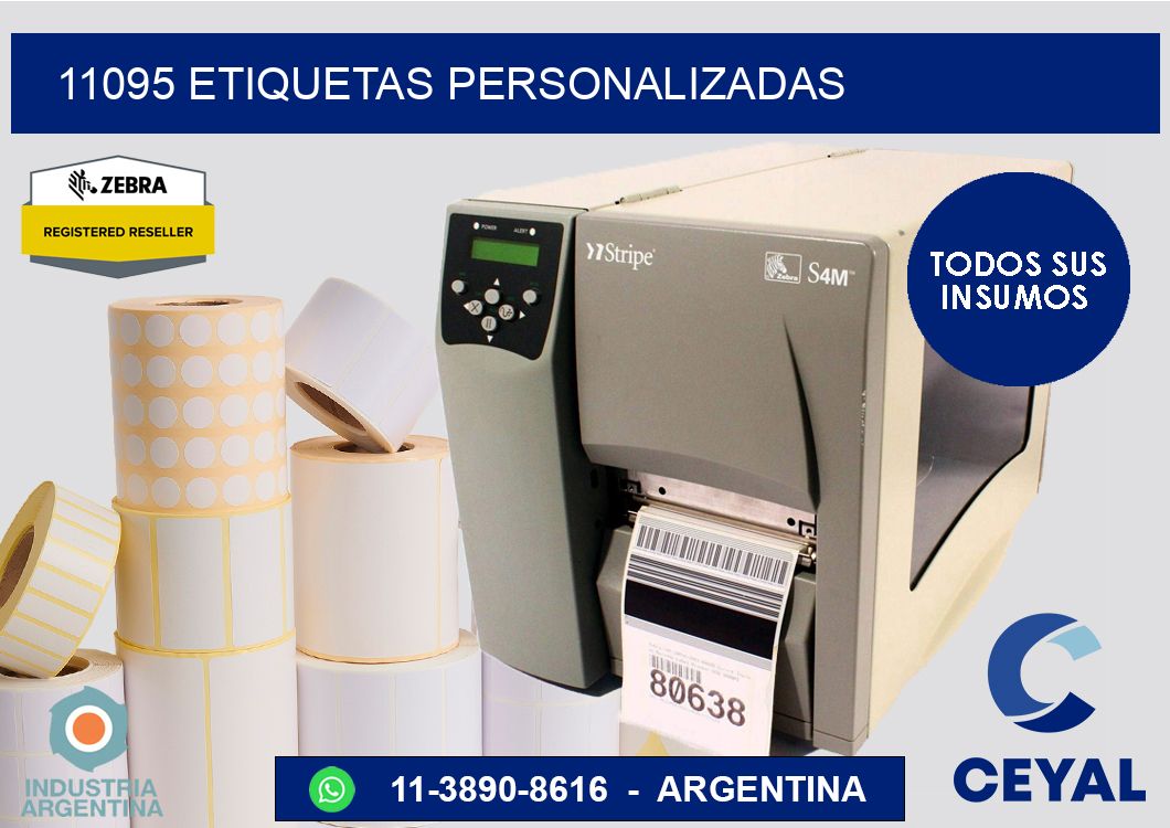 11095 etiquetas personalizadas