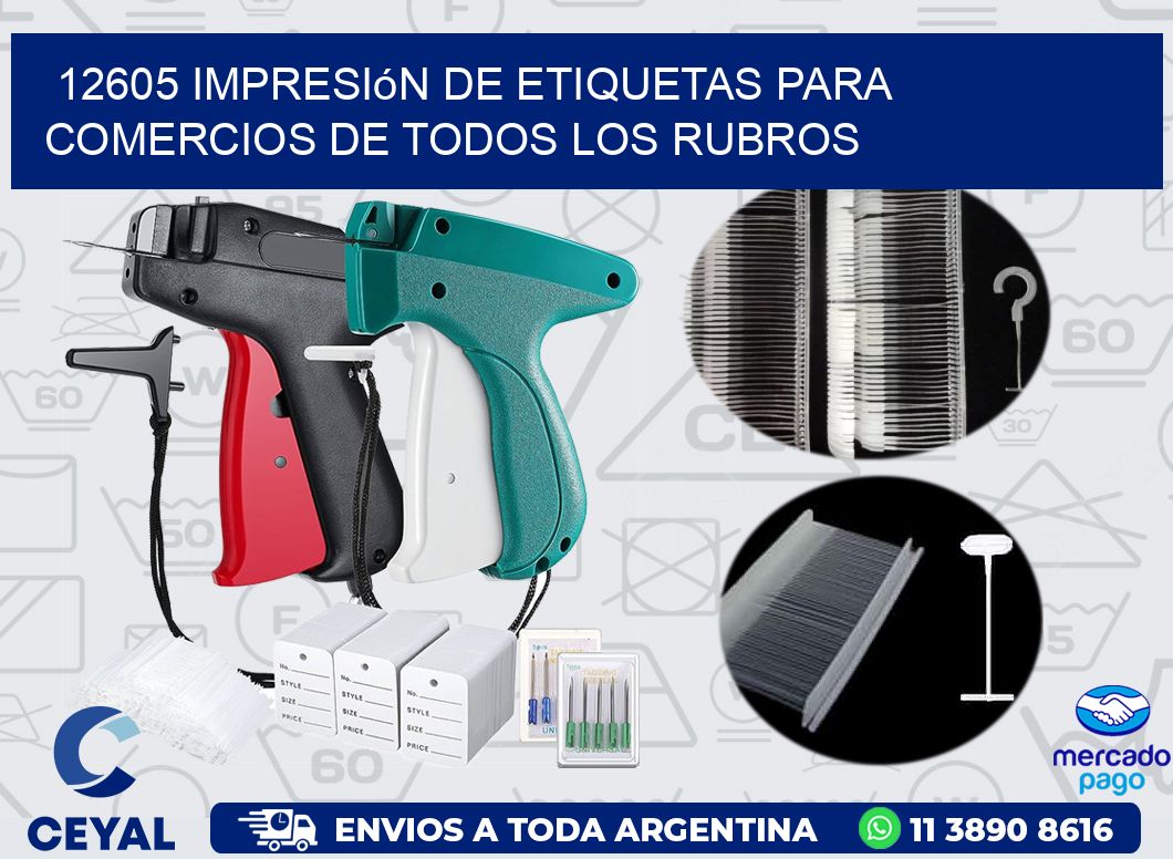 12605 Impresión de etiquetas para comercios de todos los rubros