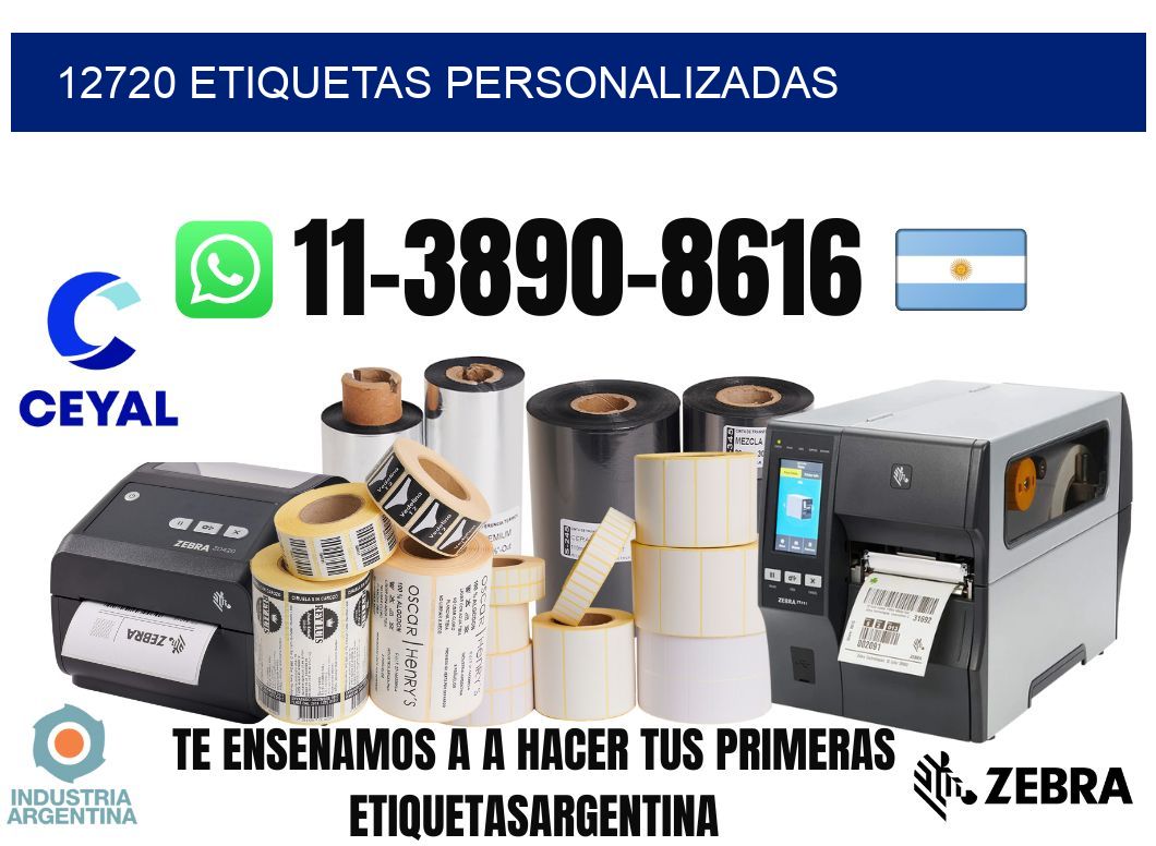 12720 etiquetas personalizadas
