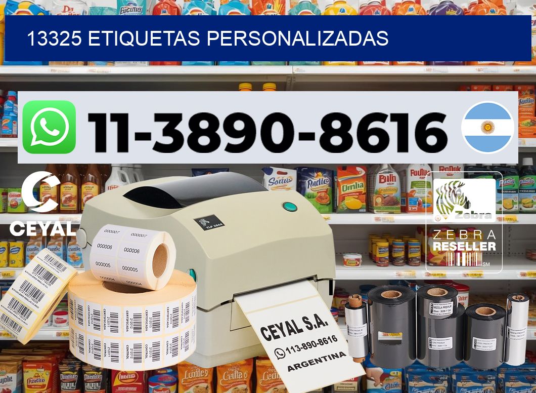 13325 etiquetas personalizadas