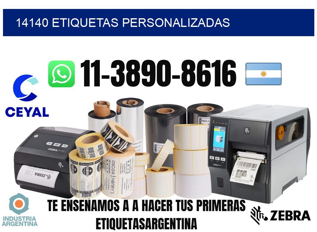 14140 etiquetas personalizadas