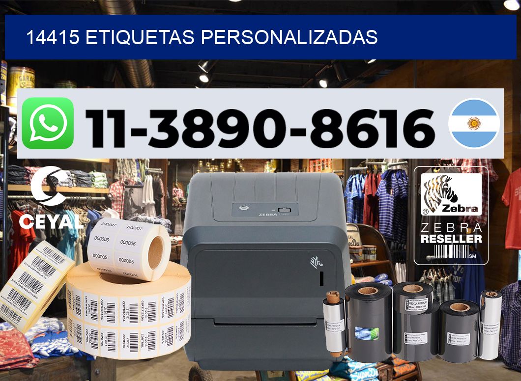 14415 etiquetas personalizadas