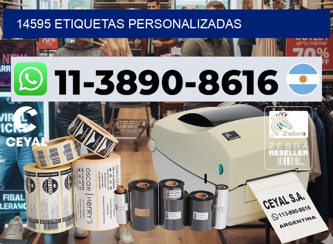 14595 etiquetas personalizadas