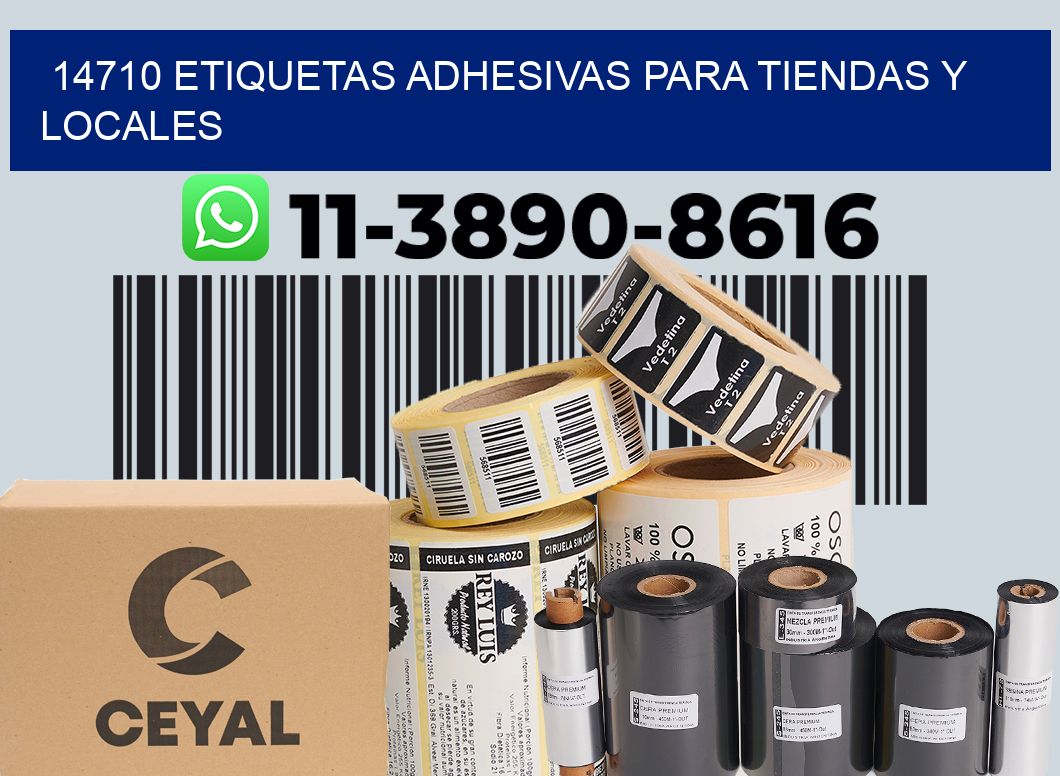 14710 Etiquetas adhesivas para tiendas y locales