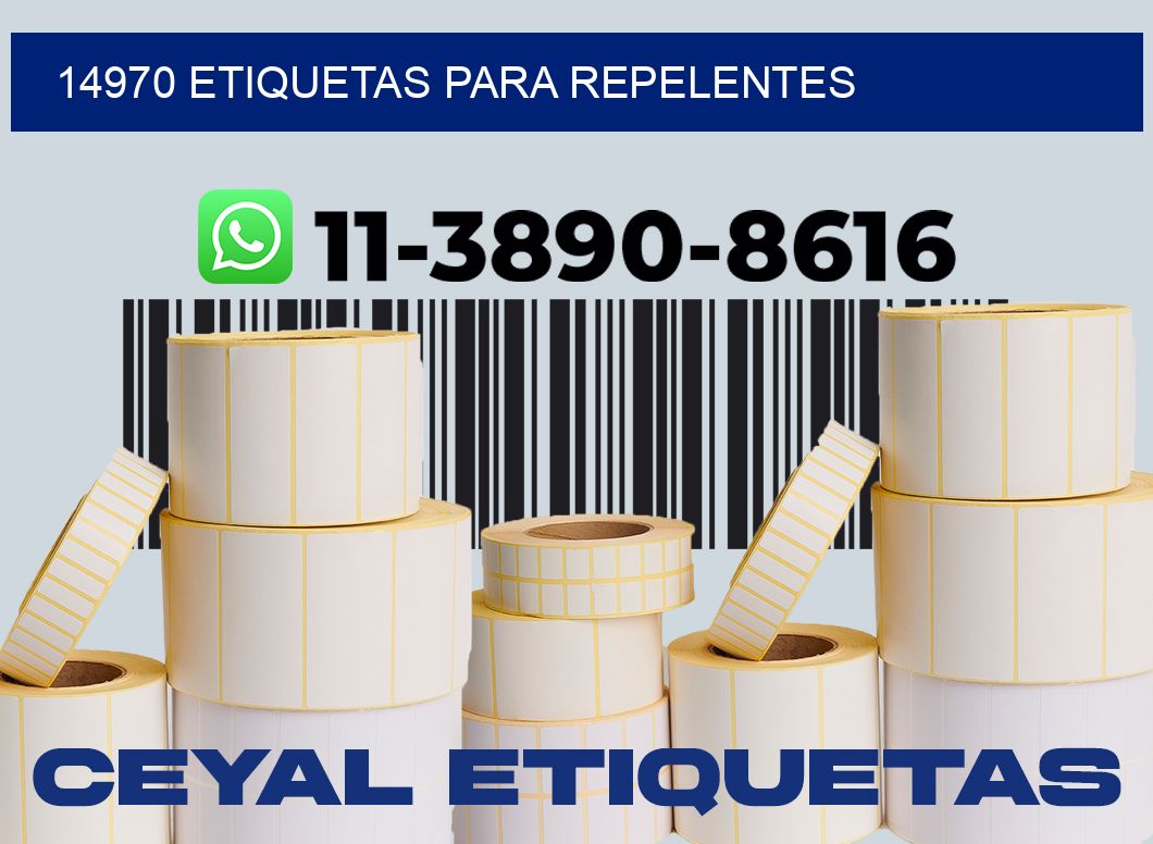 14970 Etiquetas para repelentes