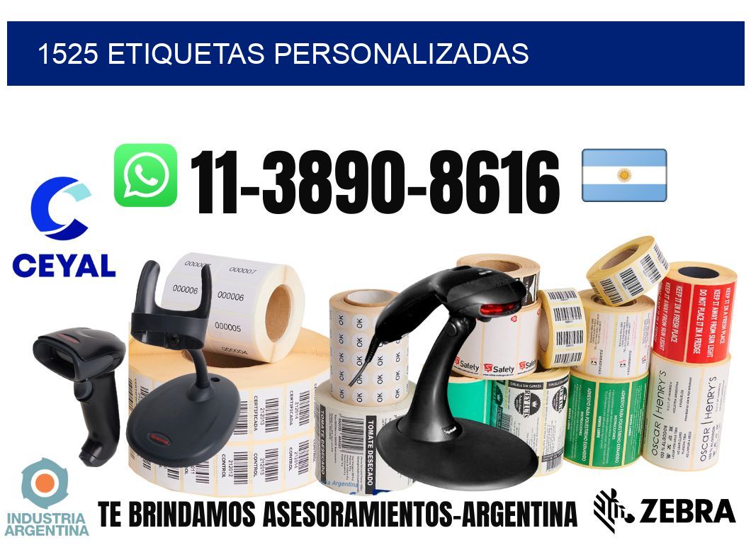 1525 etiquetas personalizadas