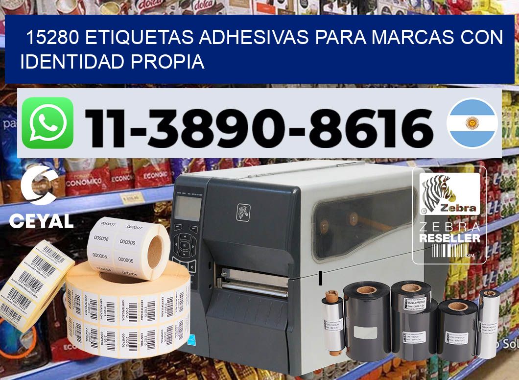15280 Etiquetas adhesivas para marcas con identidad propia