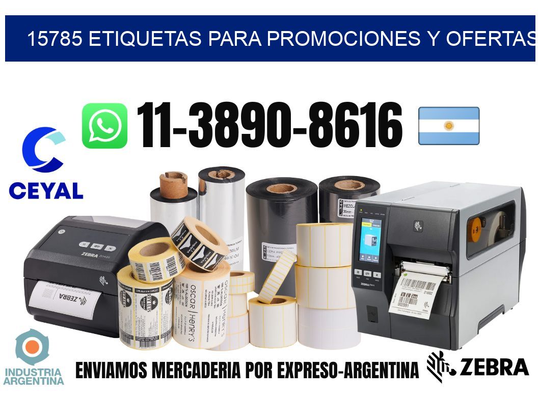 15785 Etiquetas para promociones y ofertas