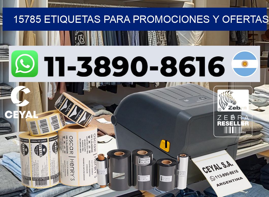 15785 Etiquetas para promociones y ofertas