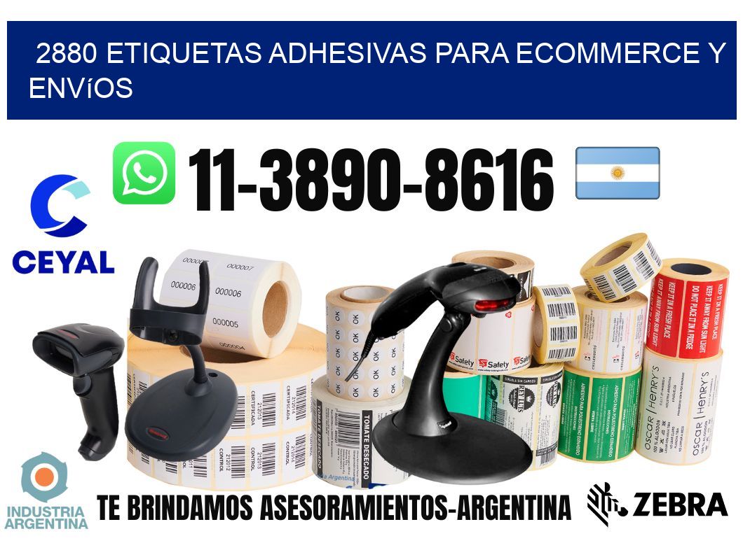 2880 Etiquetas adhesivas para ecommerce y envíos