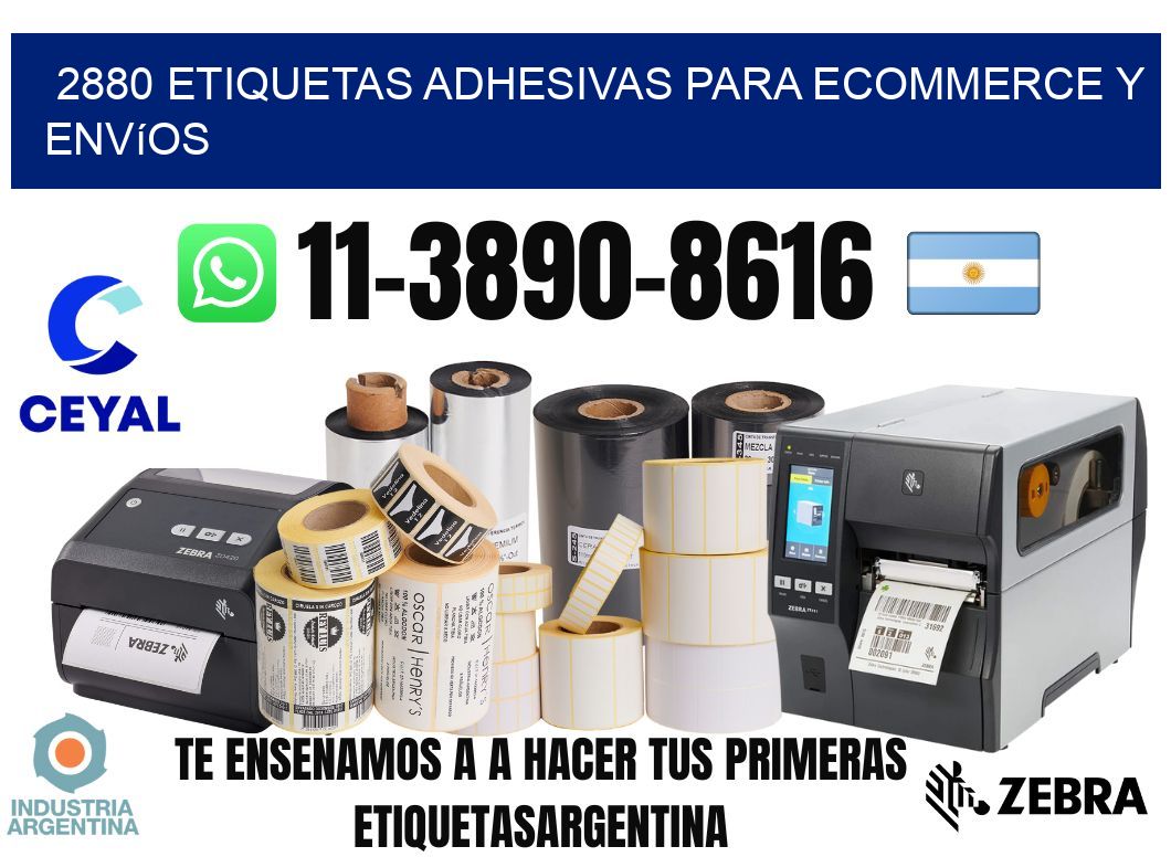 2880 Etiquetas adhesivas para ecommerce y envíos