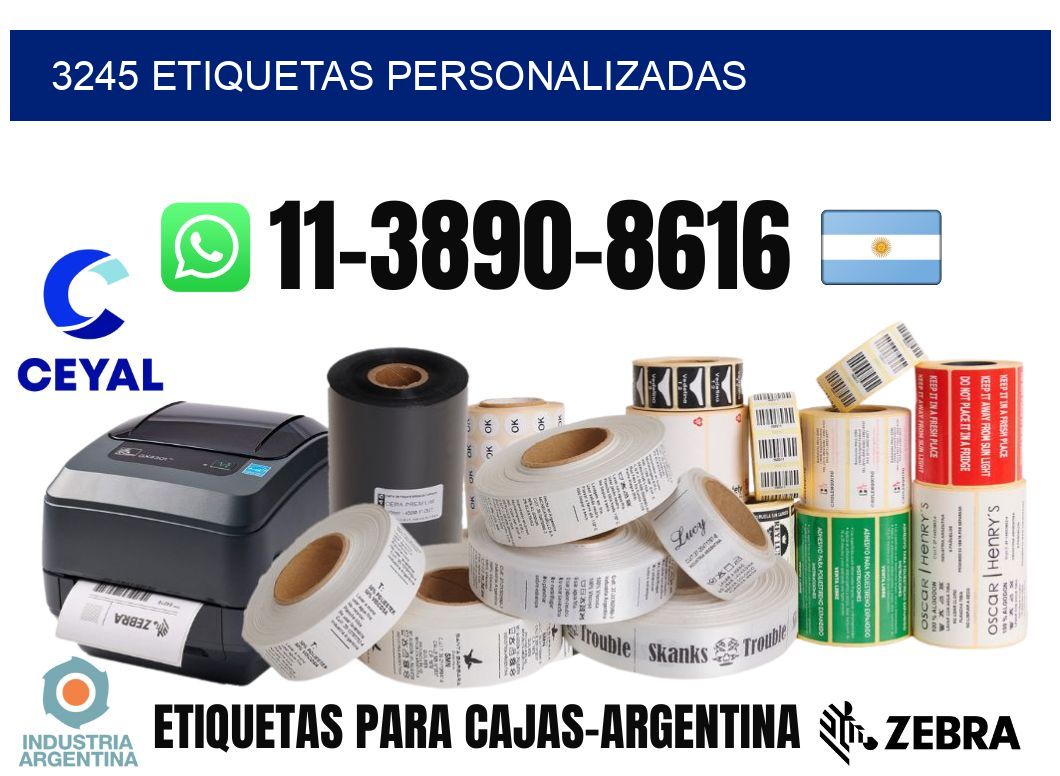 3245 etiquetas personalizadas
