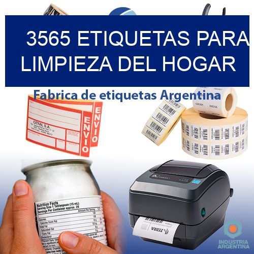 3565 Etiquetas para limpieza del hogar