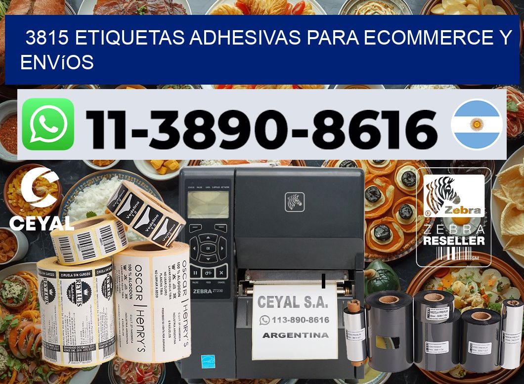 3815 Etiquetas adhesivas para ecommerce y envíos