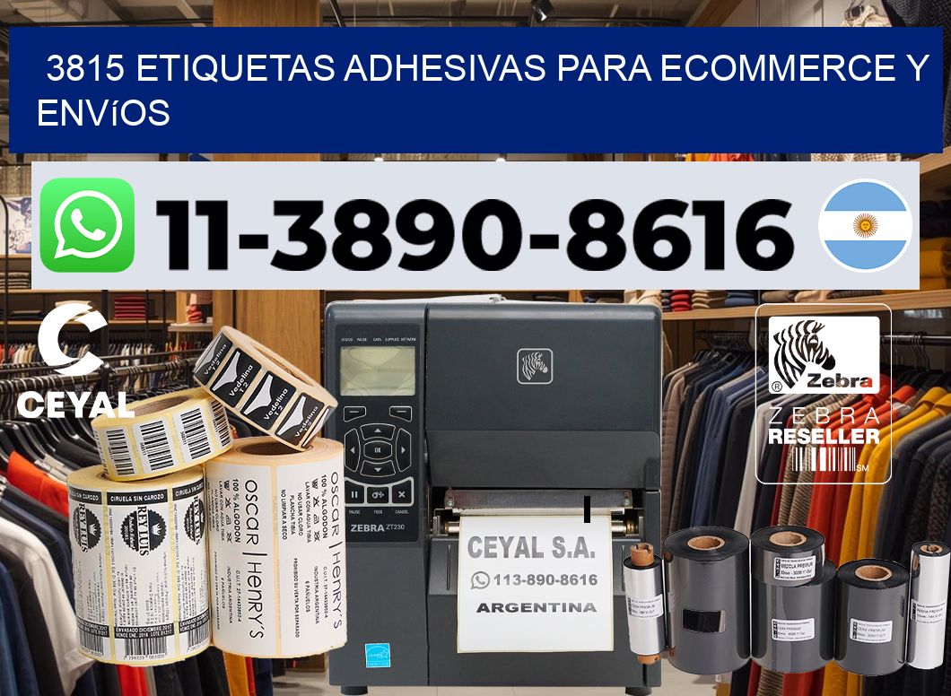 3815 Etiquetas adhesivas para ecommerce y envíos