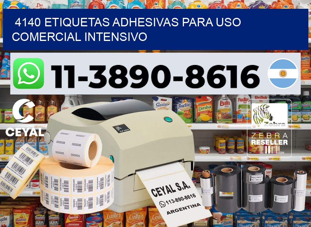 4140 Etiquetas adhesivas para uso comercial intensivo