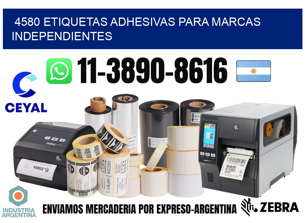 4580 Etiquetas adhesivas para marcas independientes