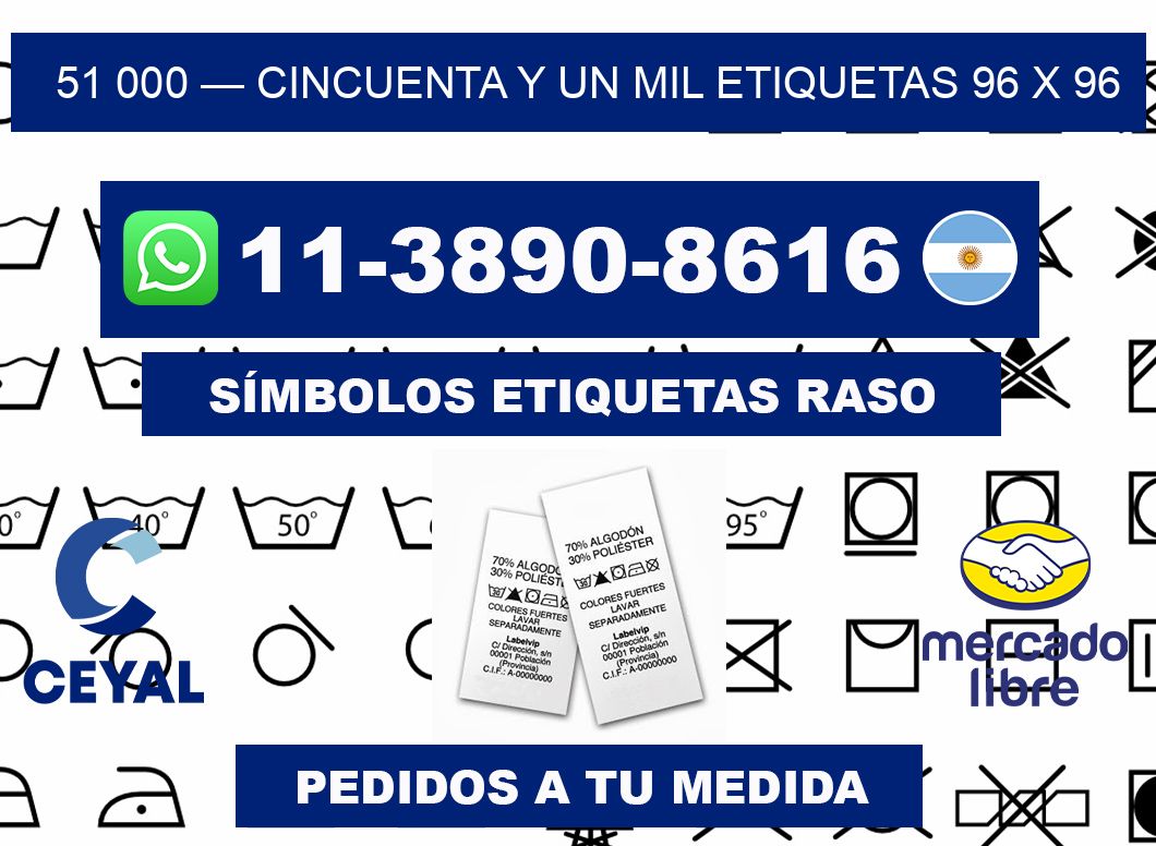 51 000 — cincuenta y un mil etiquetas 96 x 96