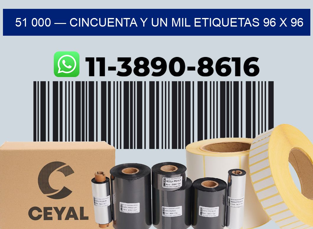 51 000 — cincuenta y un mil etiquetas 96 x 96