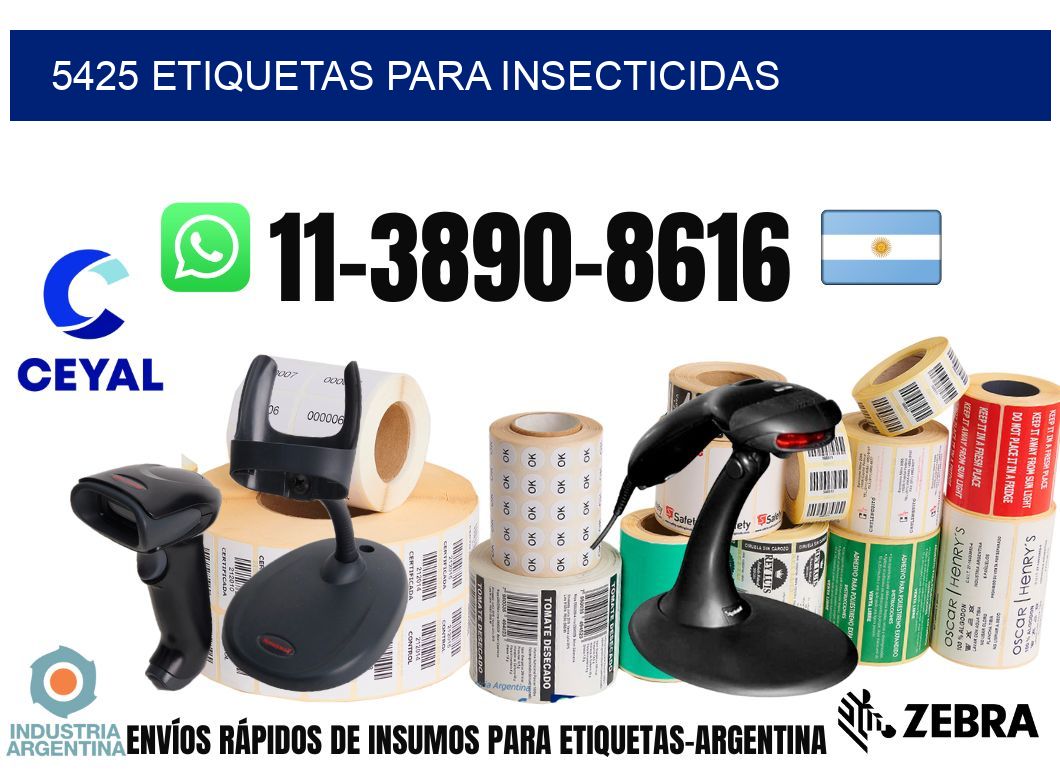 5425 Etiquetas para insecticidas