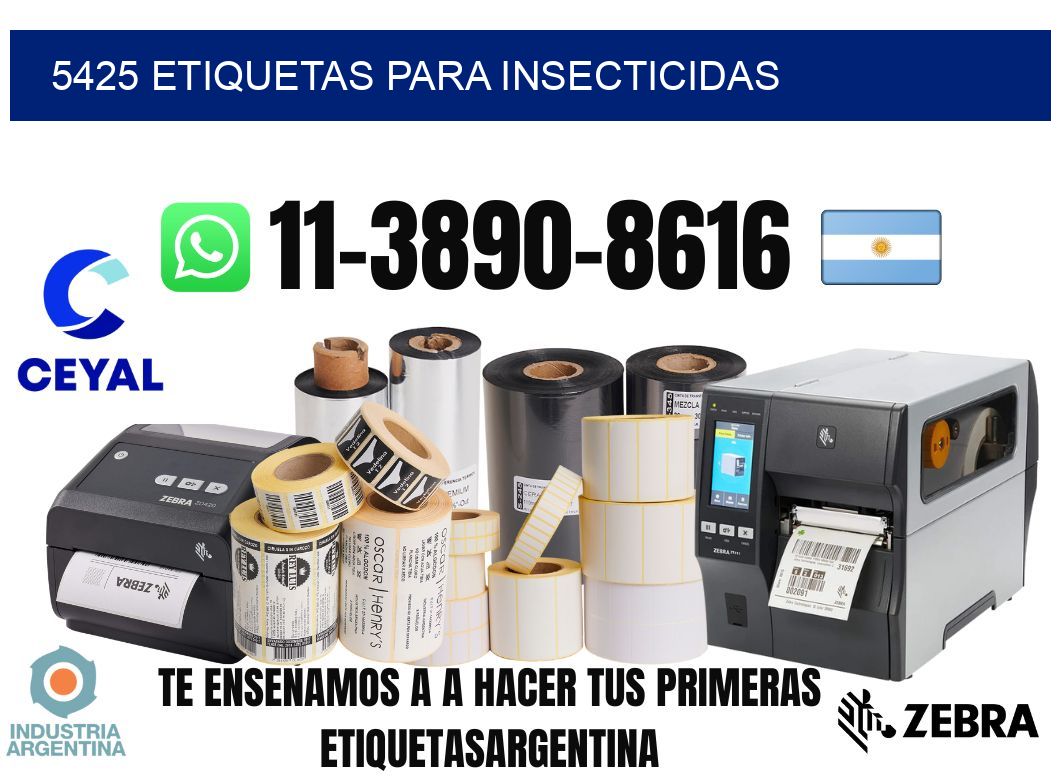 5425 Etiquetas para insecticidas