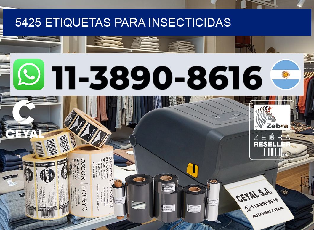 5425 Etiquetas para insecticidas