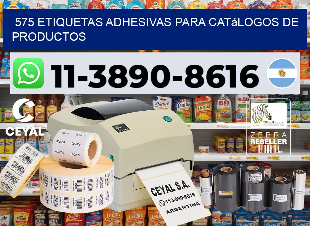575 Etiquetas adhesivas para catálogos de productos