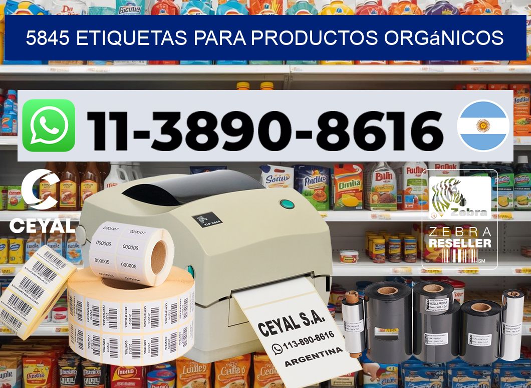 5845 Etiquetas para productos orgánicos
