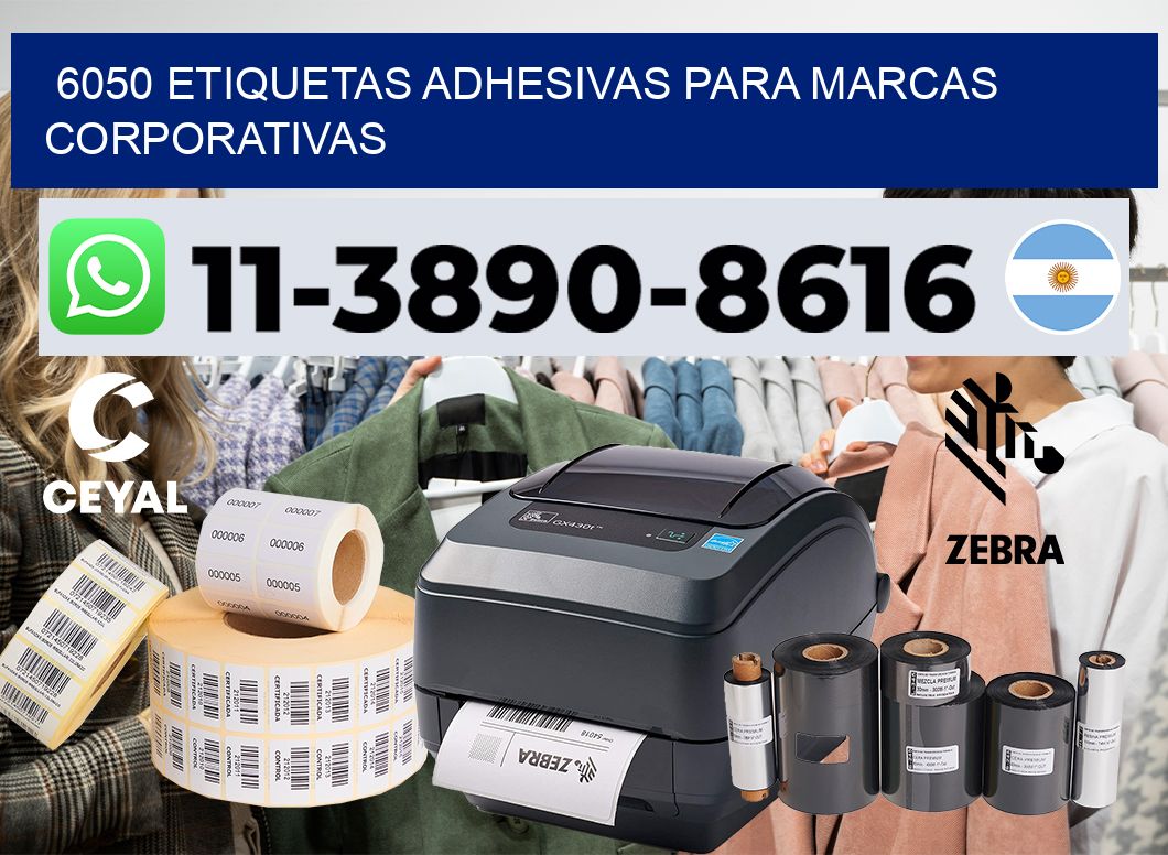 6050 Etiquetas adhesivas para marcas corporativas