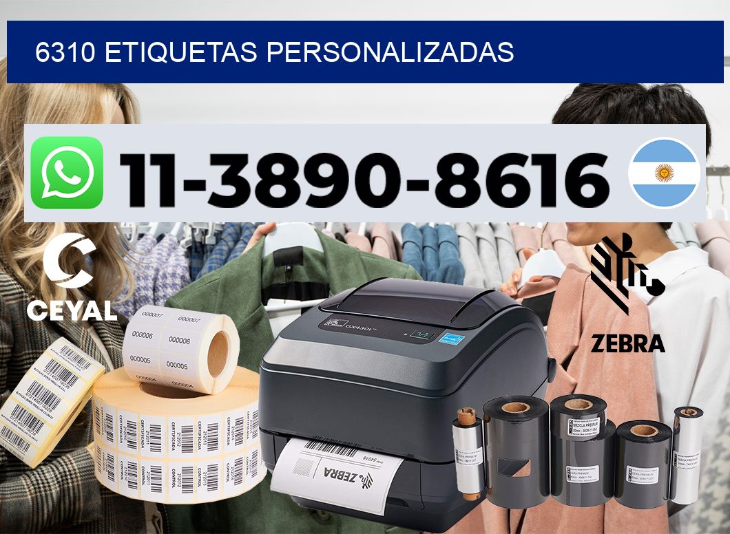 6310 etiquetas personalizadas