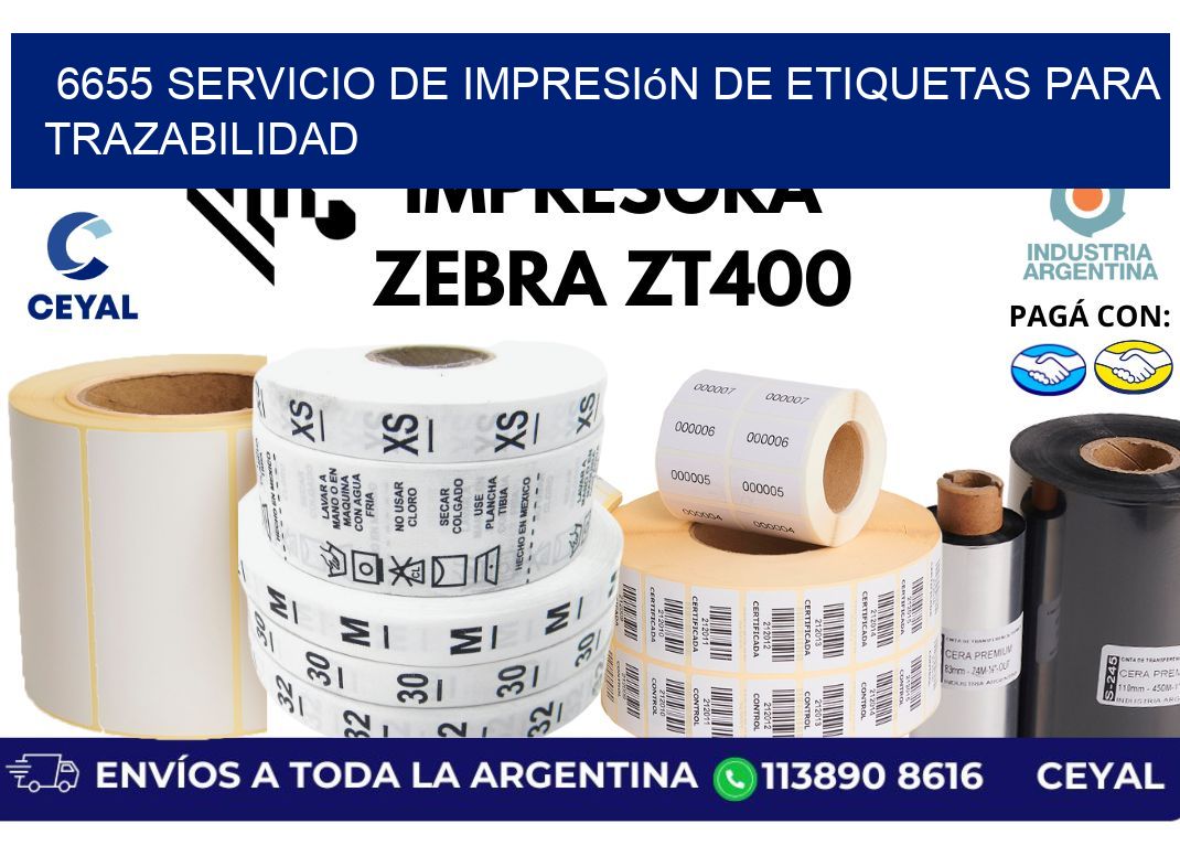 6655 Servicio de impresión de etiquetas para trazabilidad