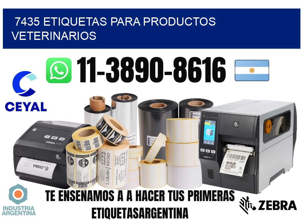 7435 Etiquetas para productos veterinarios