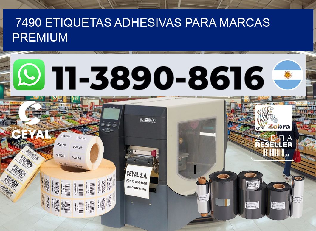 7490 Etiquetas adhesivas para marcas premium