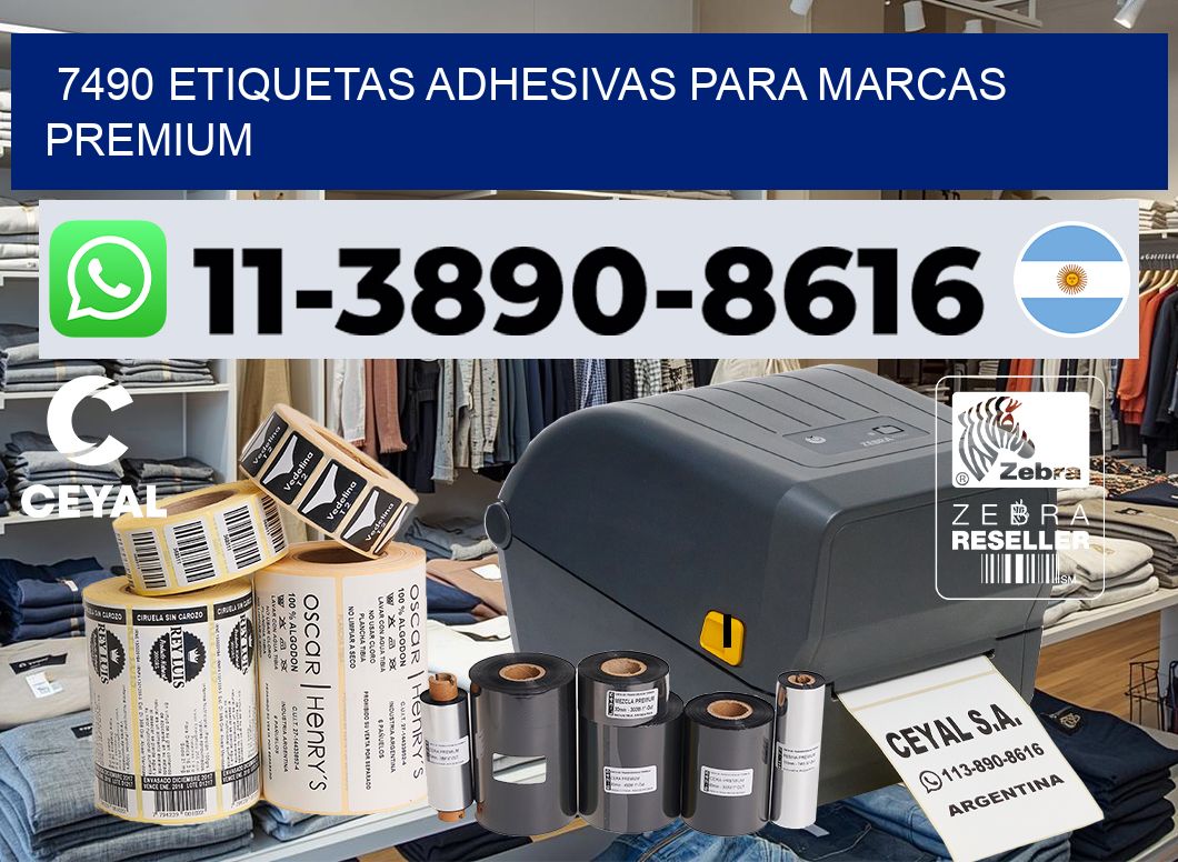 7490 Etiquetas adhesivas para marcas premium