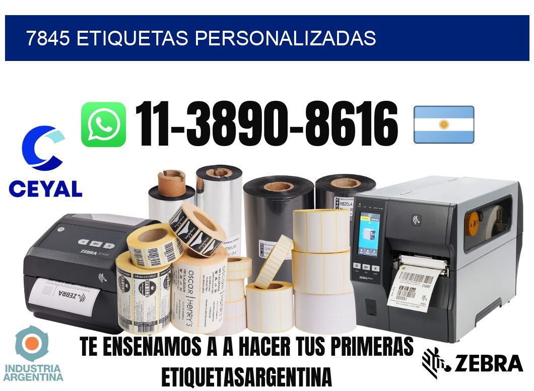 7845 etiquetas personalizadas