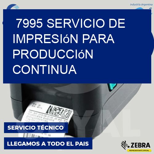 7995 Servicio de impresión para producción continua