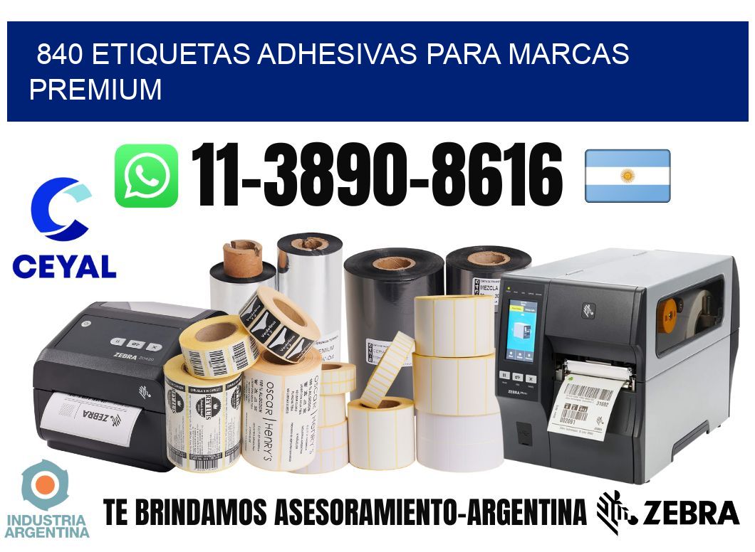 840 Etiquetas adhesivas para marcas premium