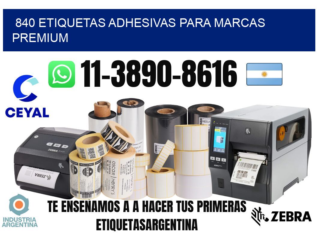 840 Etiquetas adhesivas para marcas premium
