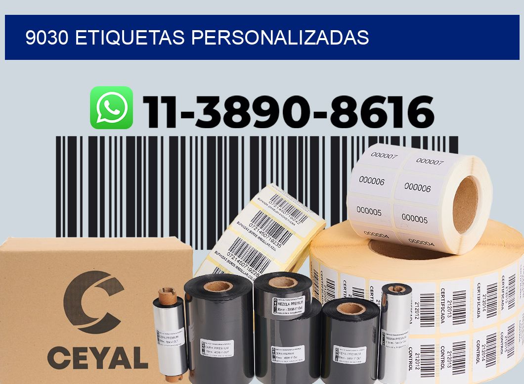 9030 etiquetas personalizadas