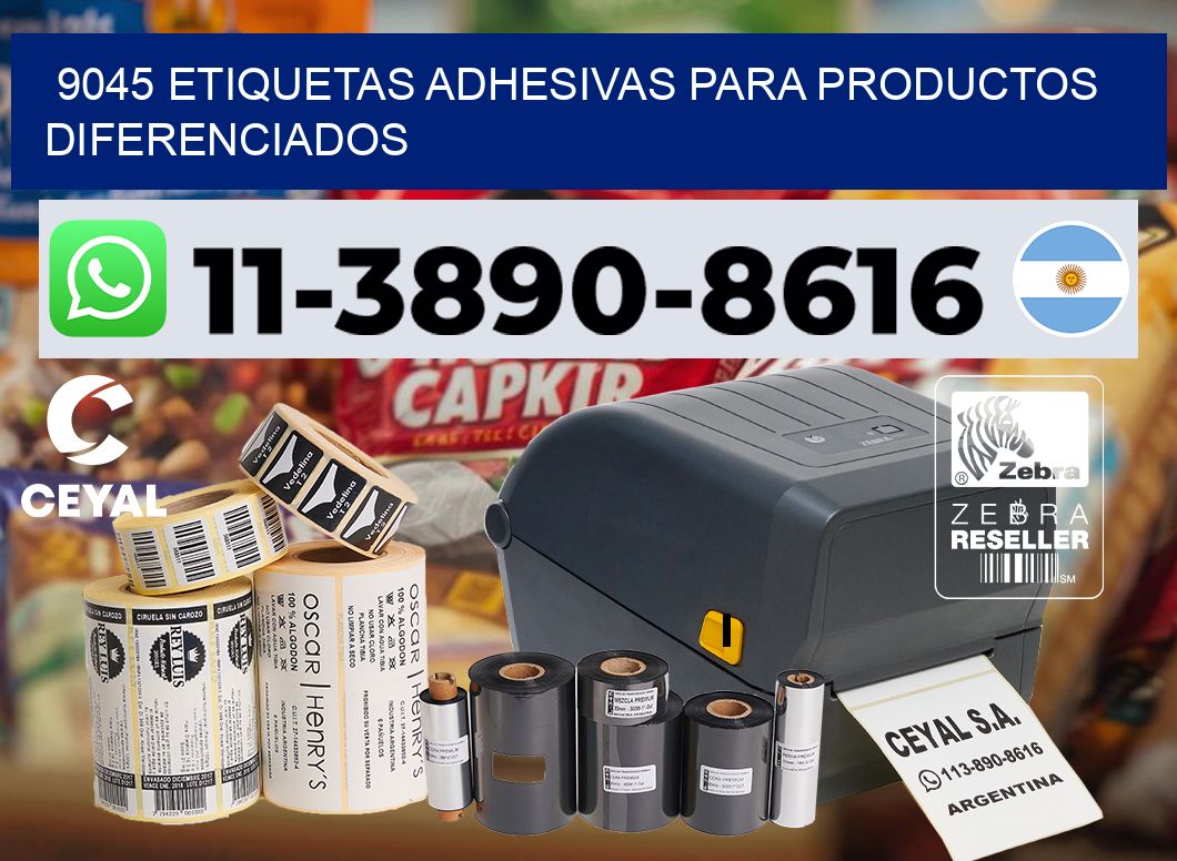 9045 Etiquetas adhesivas para productos diferenciados