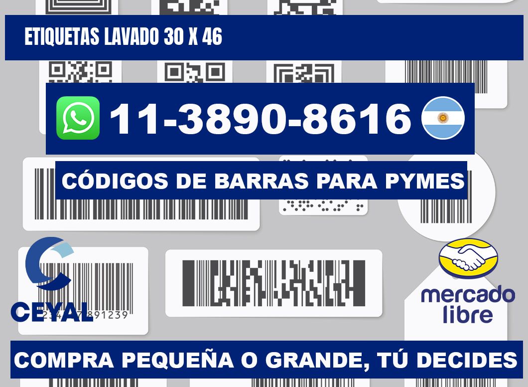 ETIQUETAS LAVADO 30 x 46
