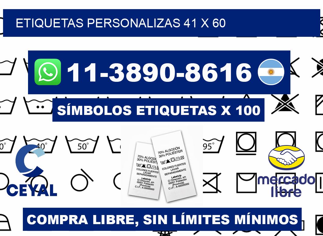 ETIQUETAS PERSONALIZAS 41 x 60