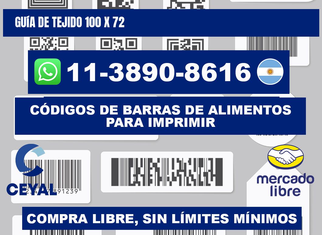 Guía de tejido 100 x 72